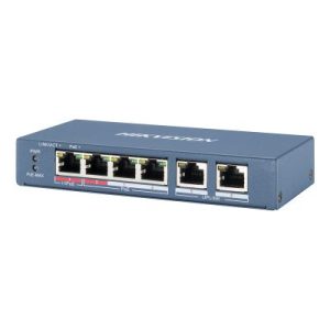 DS-3E0106P-E/M, PoE Коммутатор, Hikvision