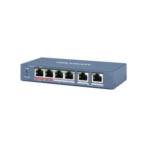Hikvision DS-3E0106HP-E Коммутатор 4-портовый неуправляемый Hi-PoE