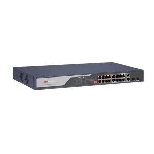 Hikvision DS-3E0318P-E(C) Коммутатор 16-портовый неуправляемый PoE