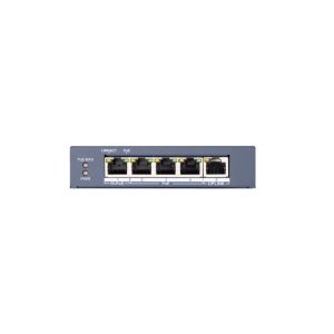 Hikvision DS-3E0505HP-E Коммутатор 4-портовый неуправляемый Hi-PoE