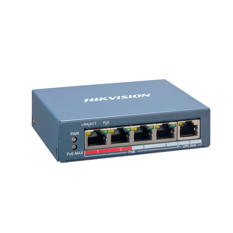 Hikvision DS-3E1105P-EI Коммутатор 4-портовый PoE