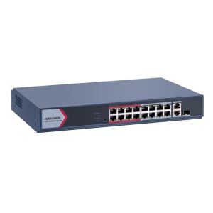 Hikvision DS-3E1318P-EI/M Коммутатор 16-портовый PoE, управление через Hik-Partner Pro