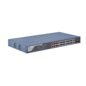 Hikvision DS-3E1326P-EI Коммутатор 24-портовый PoE, управление через Hik-Partner Pro