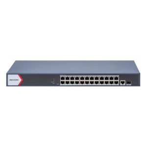 Hikvision DS-3E1526P-EI Коммутатор 24-портовый неуправляемый PoE