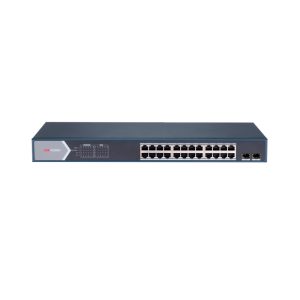 Hikvision DS-3E1526P-SI Коммутатор 24-портовый PoE, управление через Hik-Partner Pro