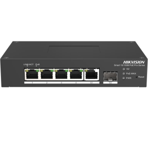 Hikvision DS-3T1306P-SI/HS Промышленный 4-портовый управляемый коммутатор Hi-PoE, HPP