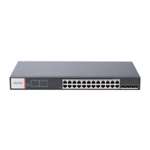 Hikvision DS-3T1528HP-SI-24P4F Промышленный 24-портовый управляемый коммутатор Hi-PoE