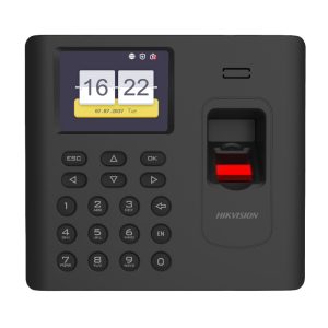 Hikvision DS-K1A802AMF-B Терминал учета со встроенными считывателями Mifare карт и отпечатков