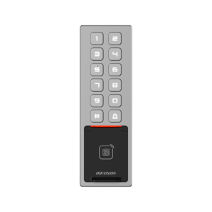 Hikvision DS-K1T805MBFWX Терминал доступа со встроенным считывателем Mifare и отпечатков пальцев