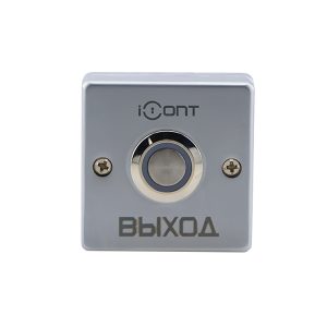 iButton-03 LED Кнопка выхода металлическая накладная с подсветкой (NO контакты)