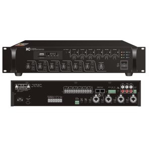 ITC TI-3506S Микширующий усилитель 350Вт, 6 зонный с USB / SD + FM-тюнером и Bluetooth