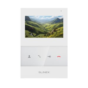 Slinex SQ-04M цвет белый. 4" Цветной домофон c программной детекцией движения